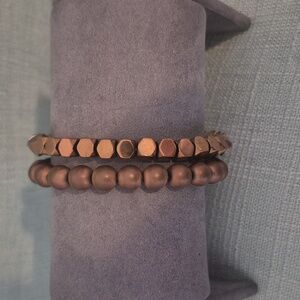 Braclets : Copper & Hematite 7-7 1/2" UNISEX